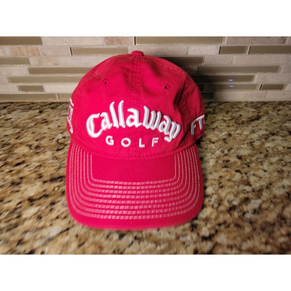 Callaway Golf Men's Hat Adjustable in Red Cap HX Tour FT-5 New Era New
